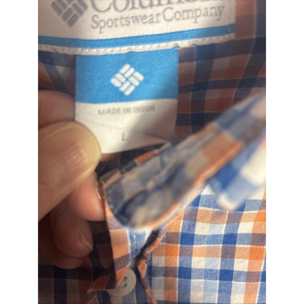 Columbia Men's Long Sleeve size Large Mens Plaid Shirt - Picture 3 of 7